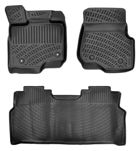 Rizline Ford F-150 2009-2014 4D Havuzlu Paspas | Super Crew Halı Zemin Isıtma Kanalsız USA