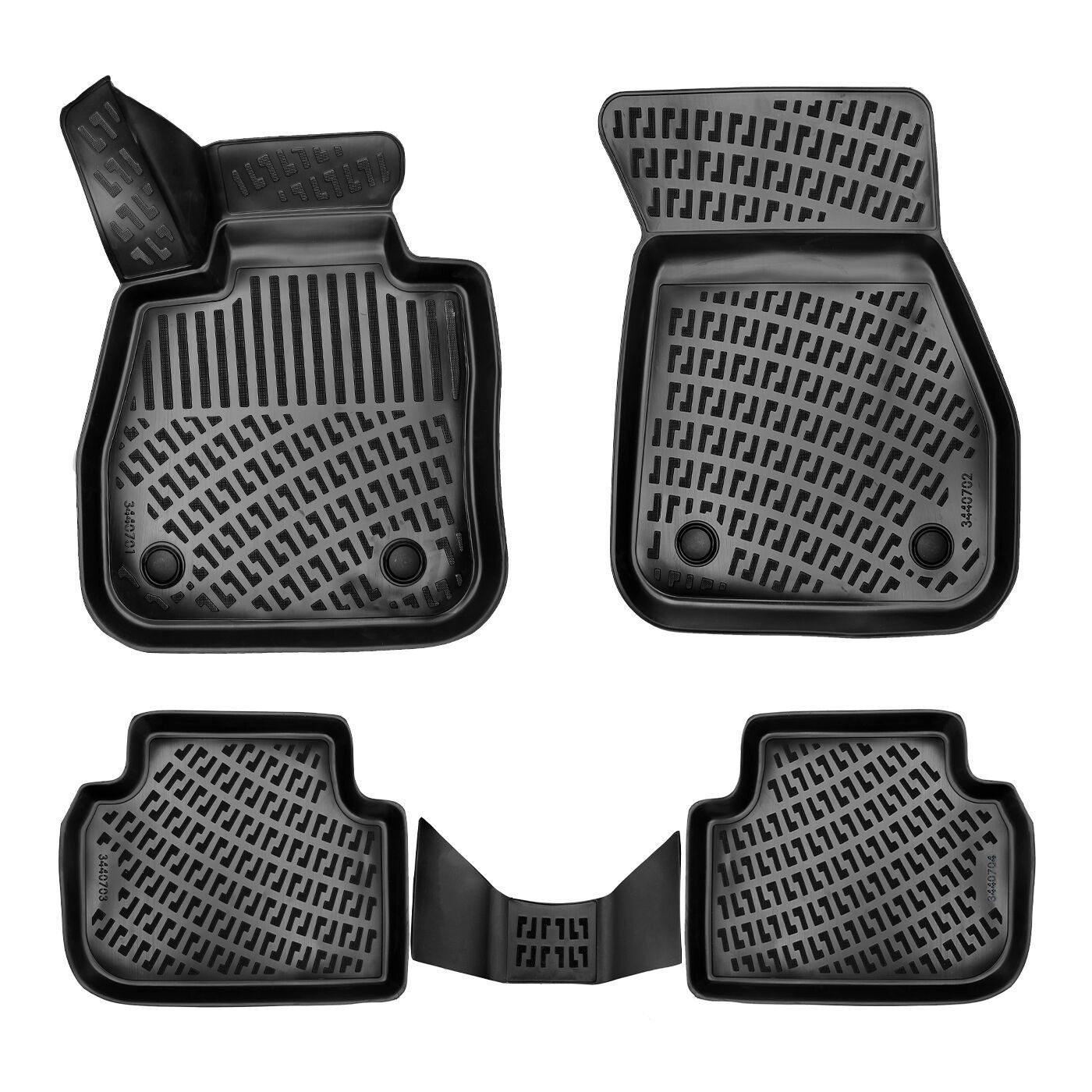 Bmw 2 Serisi F44 Gran Coupe 2024 Havuzlu Paspas Siyah 