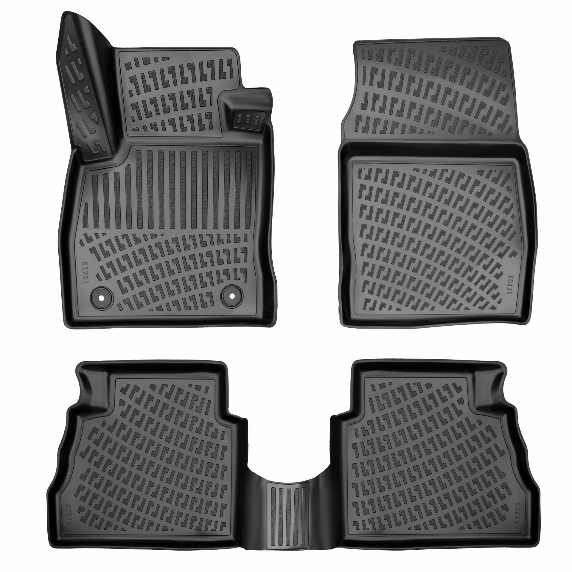 Ford Tourneo Courier 2024 Havuzlu Paspas Siyah 