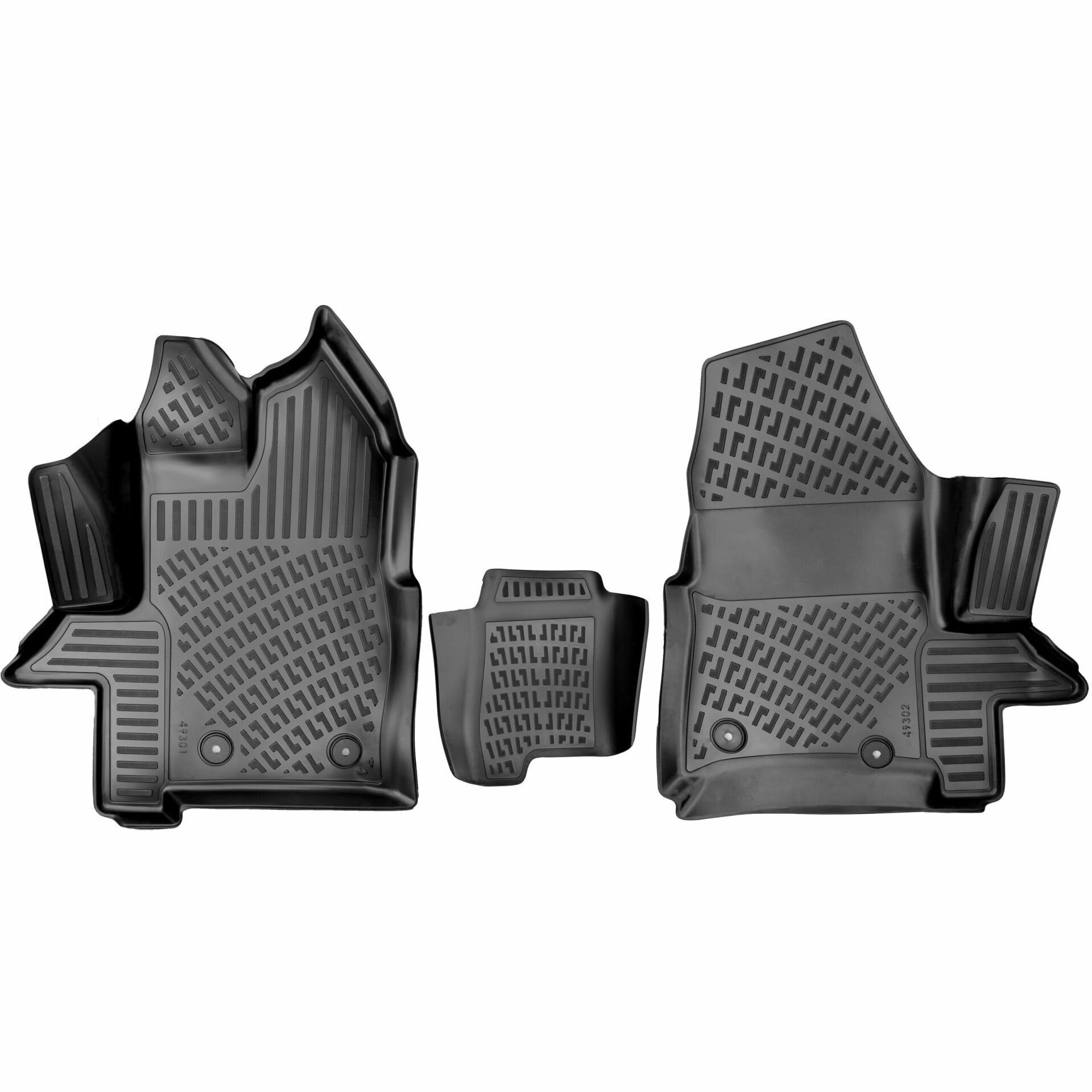 Ford Transit Custom (Kapalı Kasa) 2017 Havuzlu Paspas Siyah 