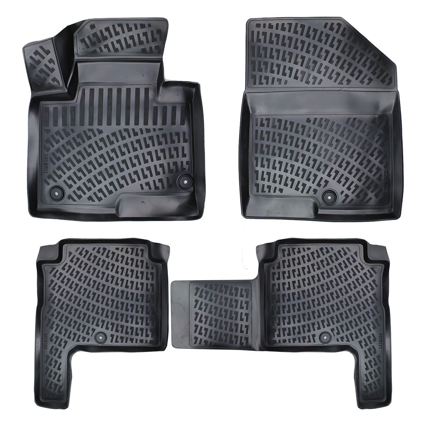 Hyundai Santa Fe 2019 Havuzlu Paspas Siyah 7 Koltuklu 