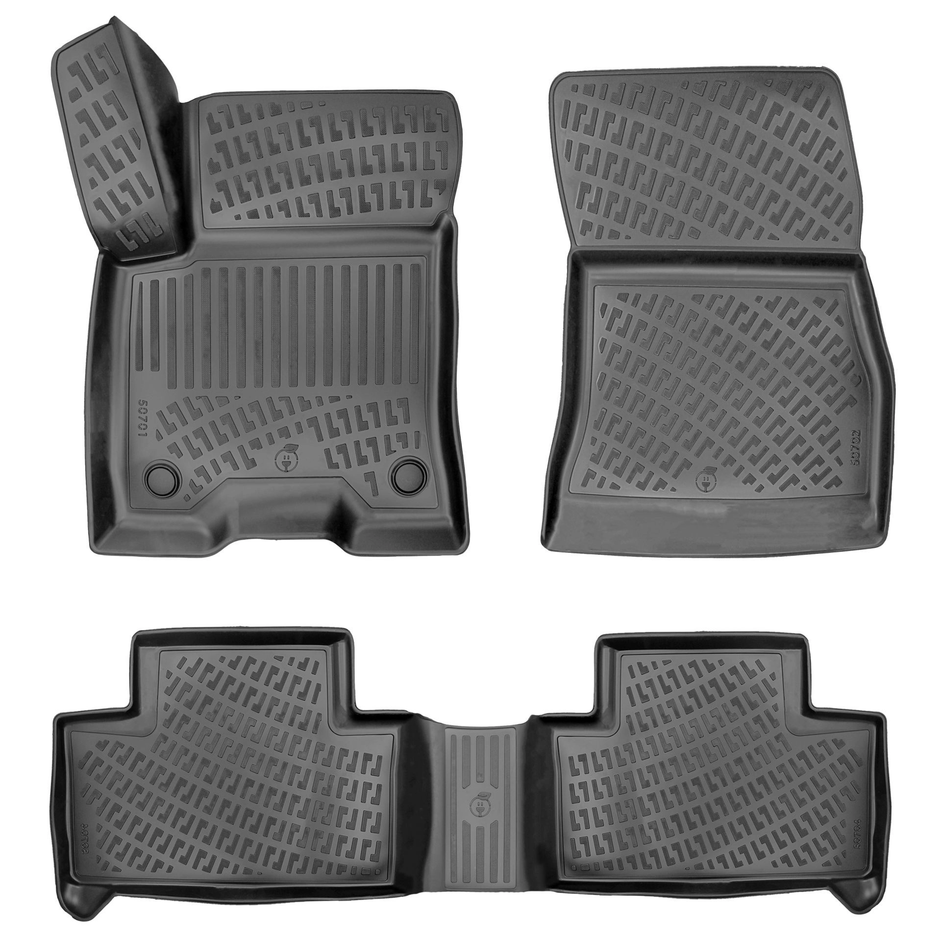 Mercedes EQB 2022 Havuzlu Paspas Siyah 