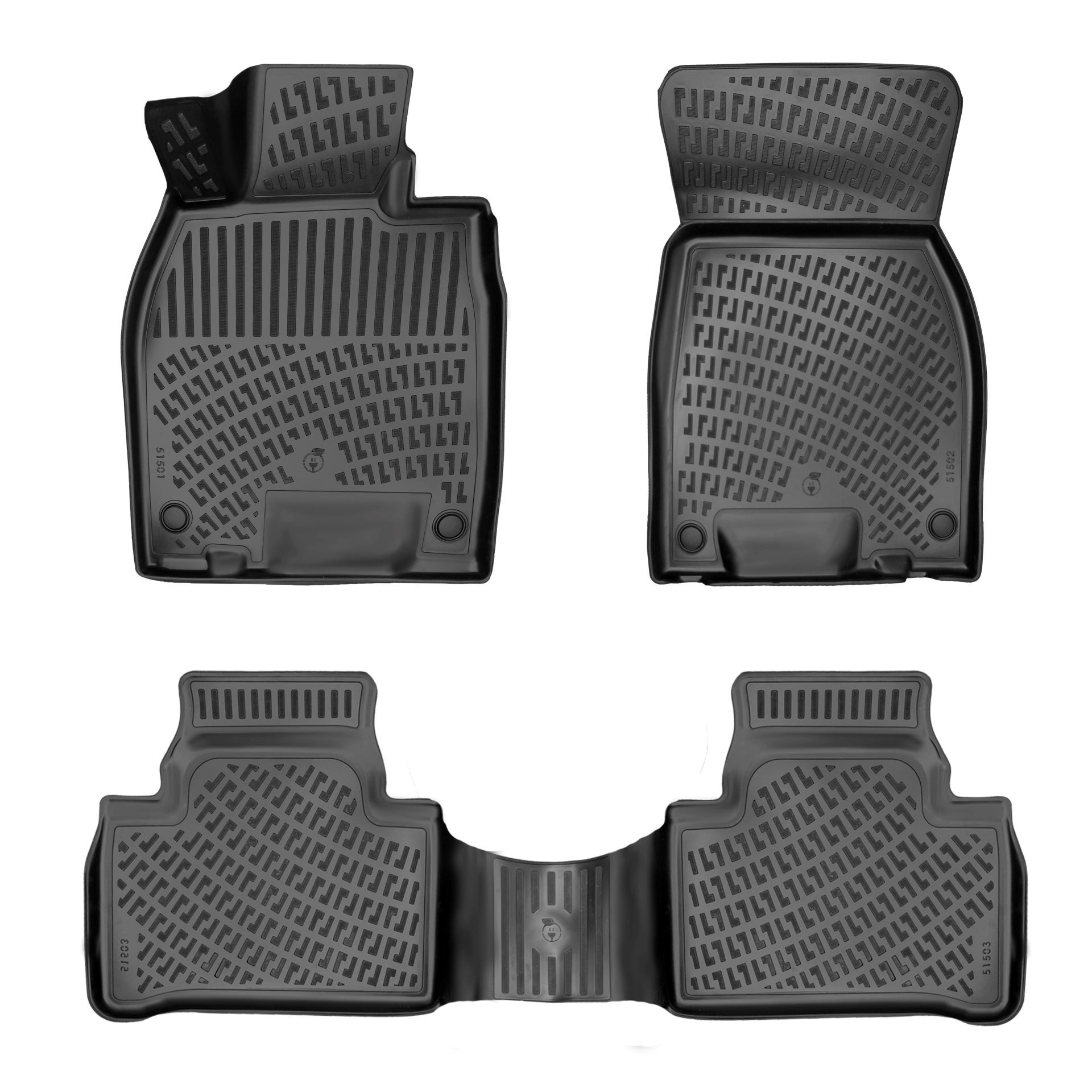 Mercedes EQE 2022 Havuzlu Paspas Siyah 