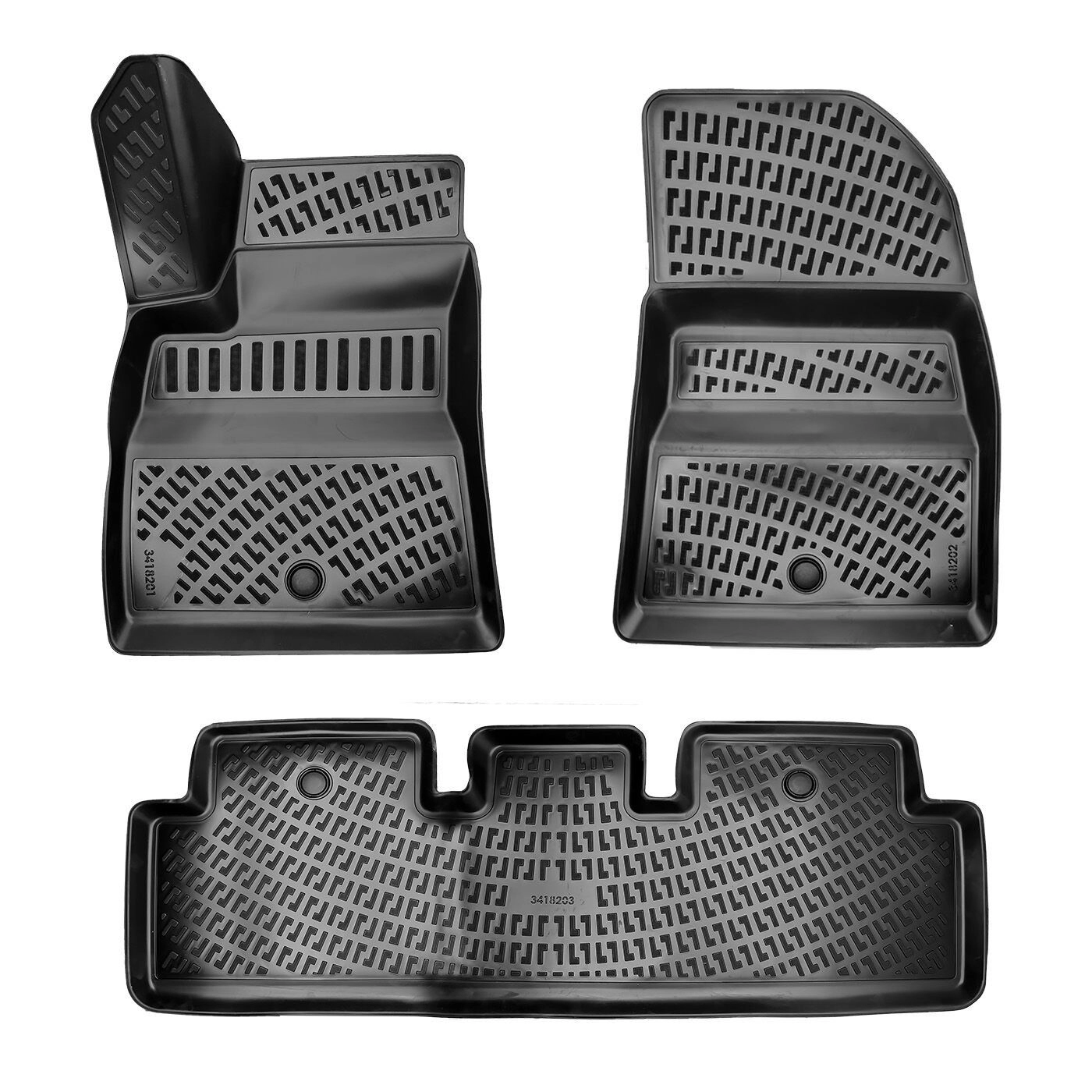 Tesla Model 3 2017 Sonası Havuzlu Paspas Siyah 