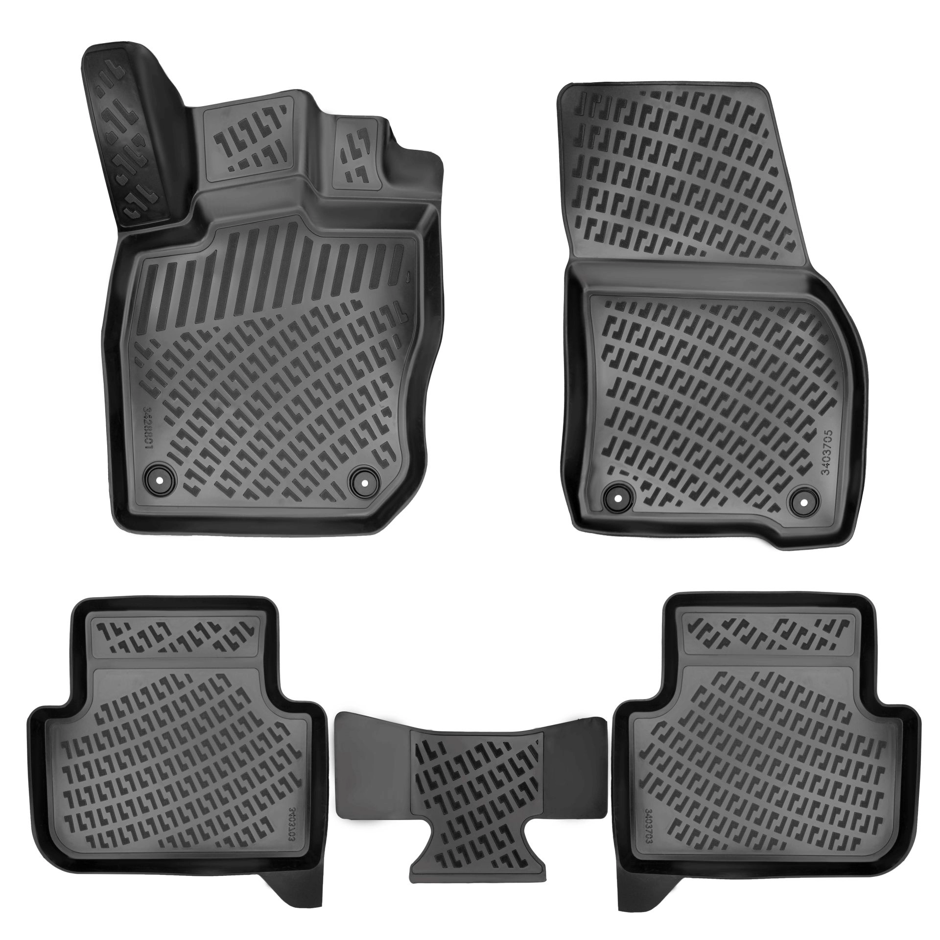 Volkswagen Tiguan 2024 Havuzlu Paspas Siyah 