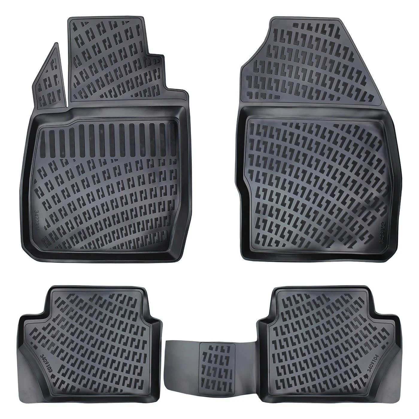 Rizline Ford Fiesta 2002-2008 4D Havuzlu Paspas | 5 Kapı