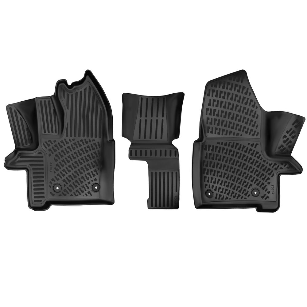 Rizline Ford Tourneo Custom 2012-2023 4D Havuzlu Paspas | Şoför +1 Yolcu Koltuğu - Otomatik Vites